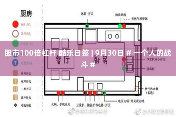 股市100倍杠杆 酷乐日签 | 9月30日 # 一个人的战斗 #