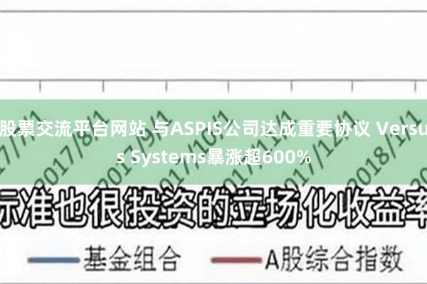 股票交流平台网站 与ASPIS公司达成重要协议 Versus Systems暴涨超600%