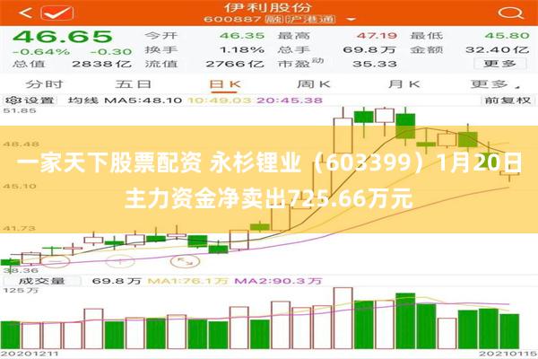 一家天下股票配资 永杉锂业（603399）1月20日主力资金净卖出725.66万元